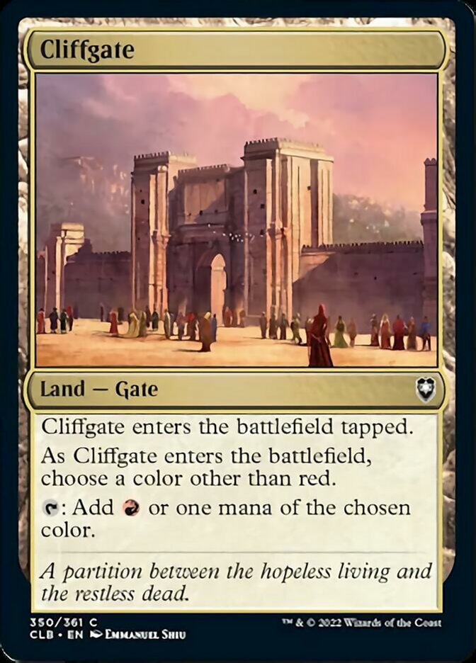 Cliffgate [Commander Legends: Battle for Baldur's Gate] | Webway Games