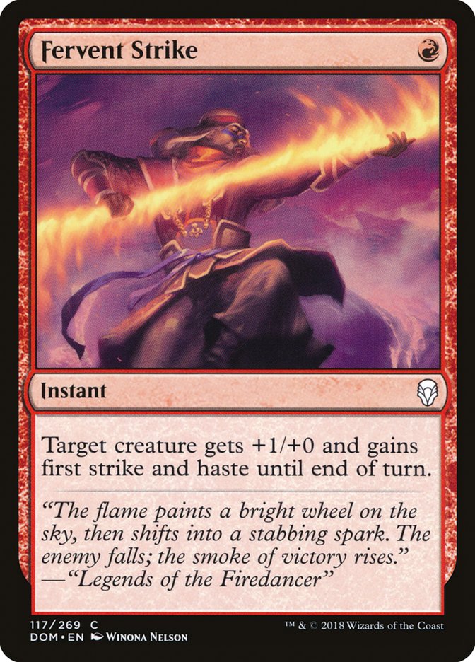 Fervent Strike [Dominaria] | Webway Games