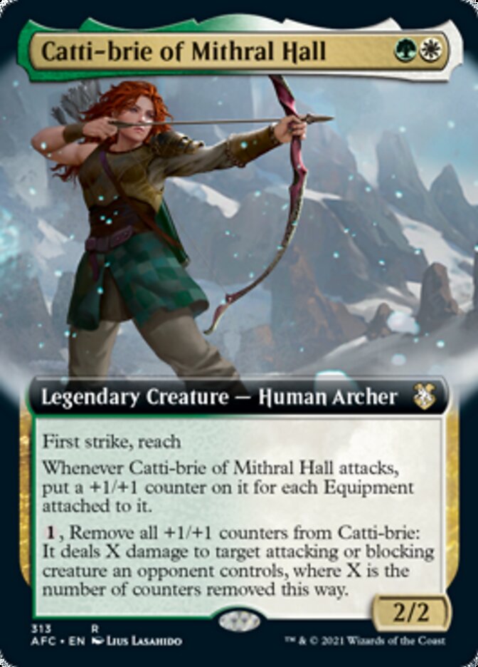 Catti-brie of Mithral Hall (Extended) [Dungeons & Dragons: Adventures in the Forgotten Realms Commander] | Webway Games