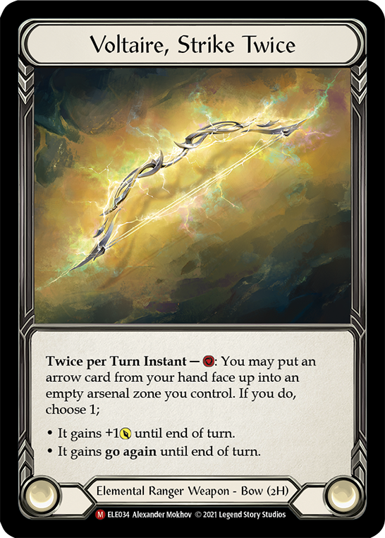 Voltaire, Strike Twice [ELE034] (Tales of Aria)  1st Edition Cold Foil | Webway Games
