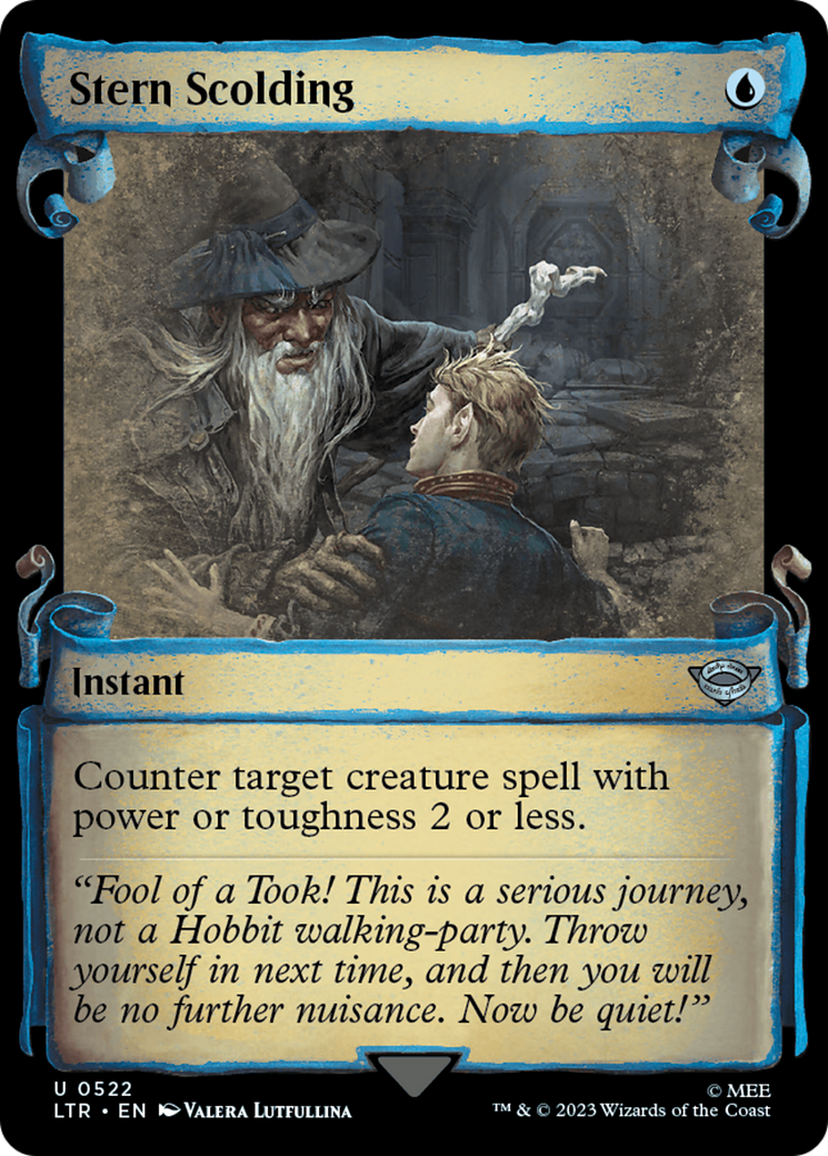 Stern Scolding [The Lord of the Rings: Tales of Middle-Earth Showcase Scrolls] | Webway Games