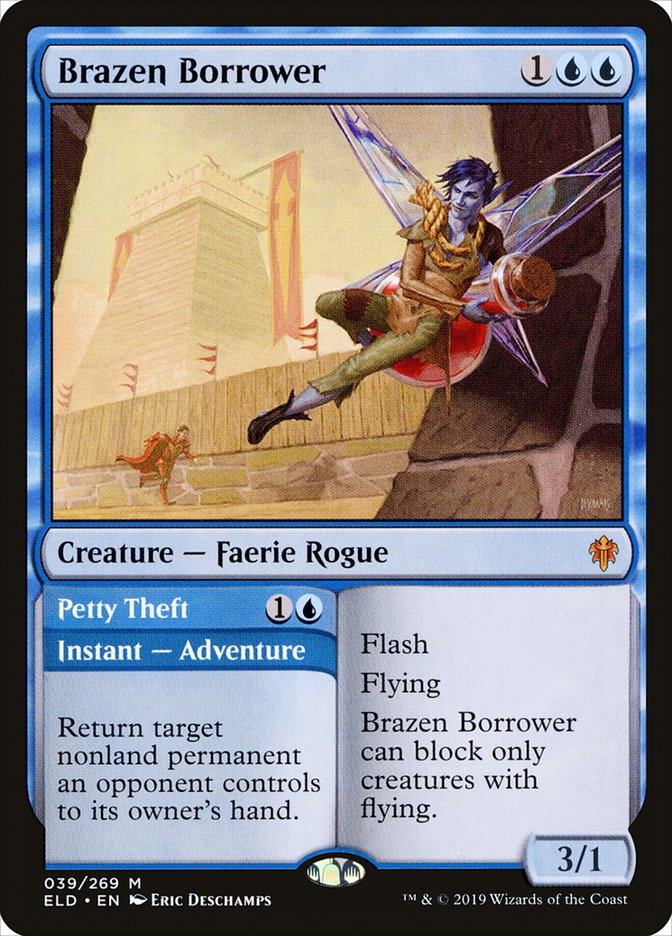 Brazen Borrower // Petty Theft [Throne of Eldraine] | Webway Games