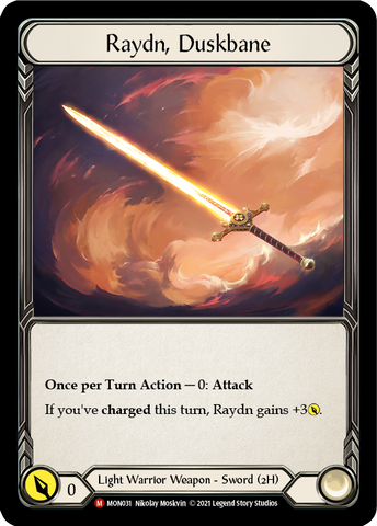 Raydn, Duskbane (Cold Foil) [MON031-CF] 1st Edition Cold Foil