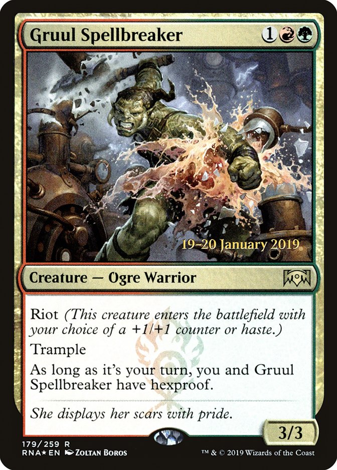 Gruul Spellbreaker [Ravnica Allegiance Prerelease Promos] | Webway Games