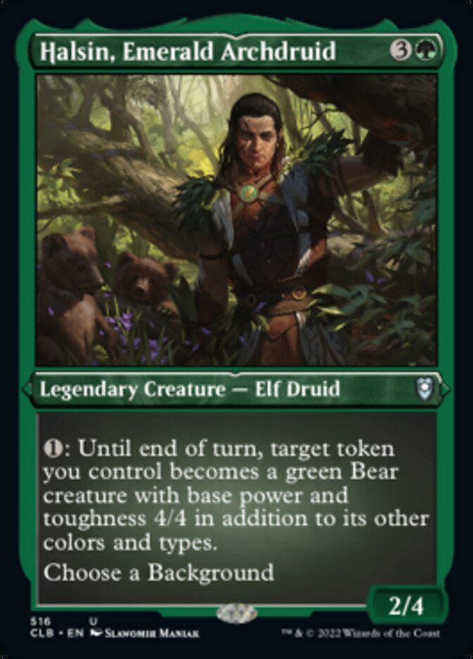 Halsin, Emerald Archdruid (Foil Etched) [Commander Legends: Battle for Baldur's Gate] | Webway Games