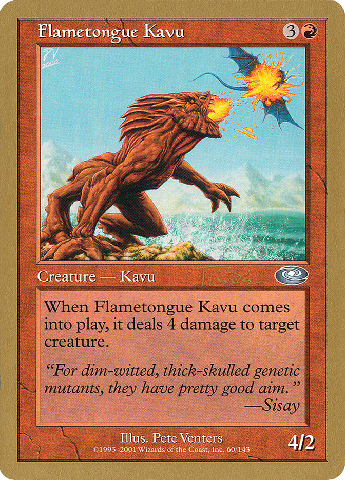 Flametongue Kavu (Jan Tomcani) [World Championship Decks 2001] | Webway Games