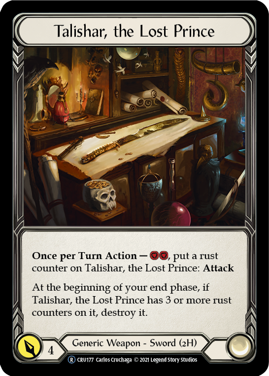 Talishar, the Lost Prince (Rainbow Foil) [CRU177-RF] Unlimited Rainbow Foil | Webway Games