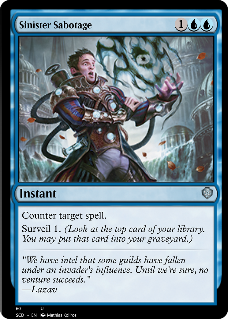 Sinister Sabotage [Starter Commander Decks] | Webway Games
