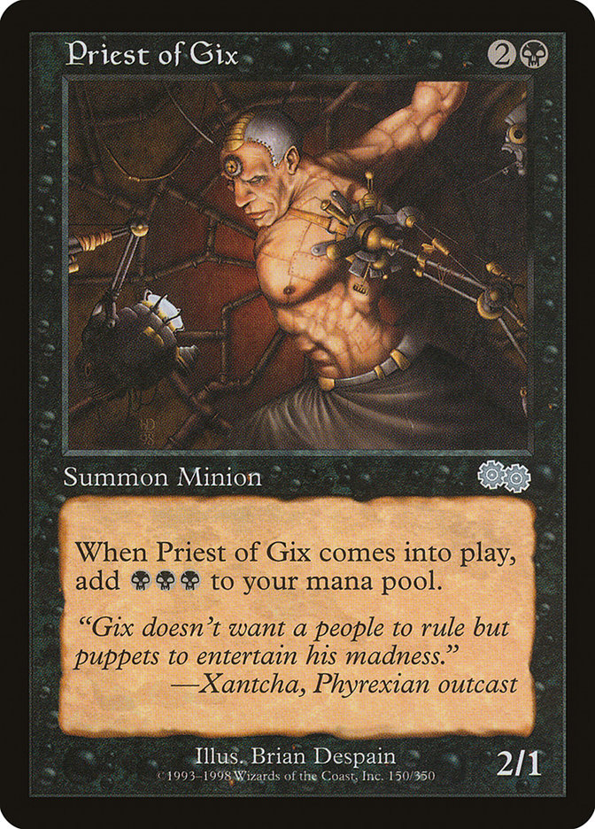 Priest of Gix [Urza's Saga] | Webway Games