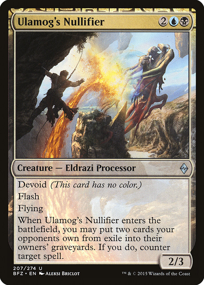 Ulamog's Nullifier [Battle for Zendikar] | Webway Games
