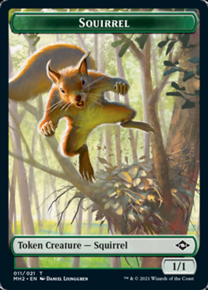 Squirrel Token [Modern Horizons 2 Tokens] | Webway Games