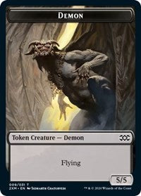 Demon // Squirrel Double-sided Token [Double Masters Tokens] | Webway Games