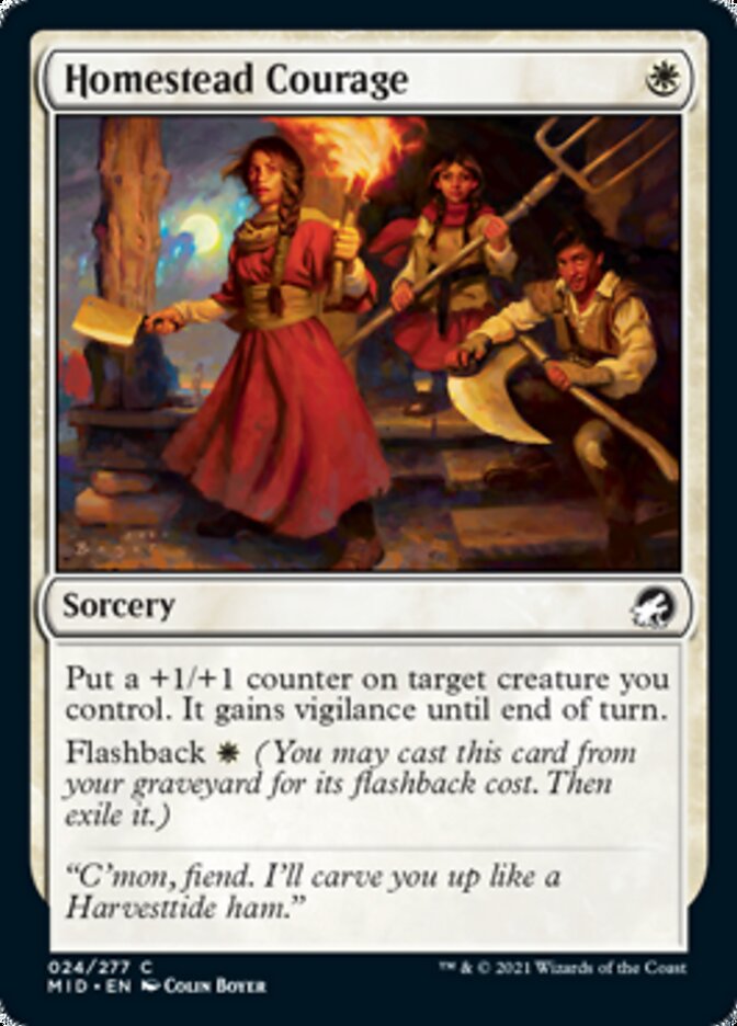 Homestead Courage [Innistrad: Midnight Hunt] | Webway Games