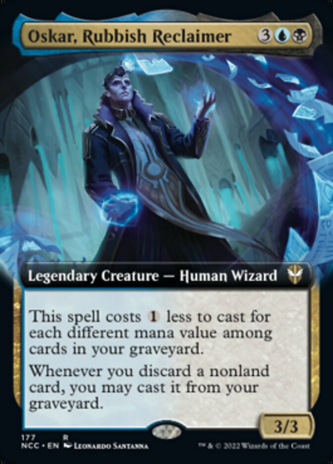 Oskar, Rubbish Reclaimer (Extended Art) [Streets of New Capenna Commander] | Webway Games