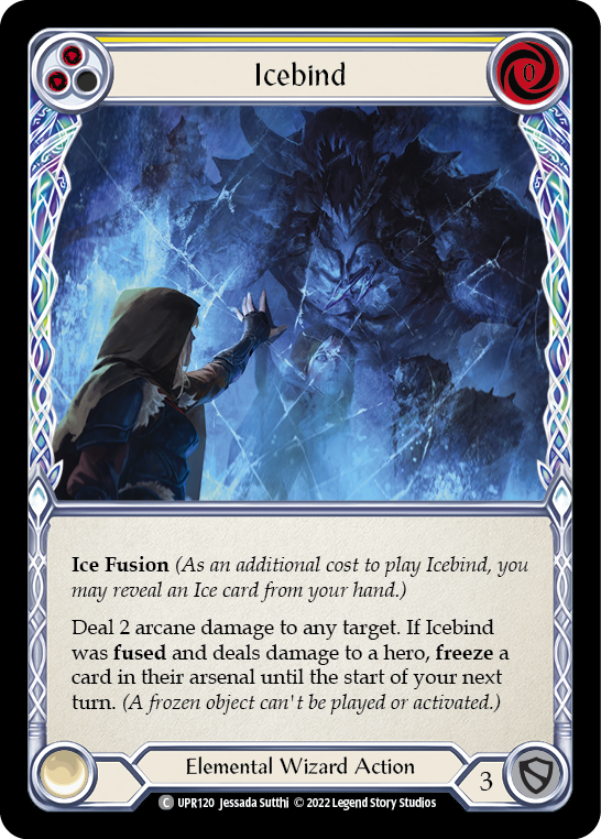 Icebind (Yellow) [UPR120] (Uprising)  Rainbow Foil | Webway Games