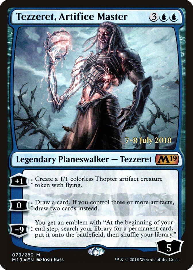 Tezzeret, Artifice Master  (Prerelease) [Core Set 2019 Prerelease Promos] | Webway Games