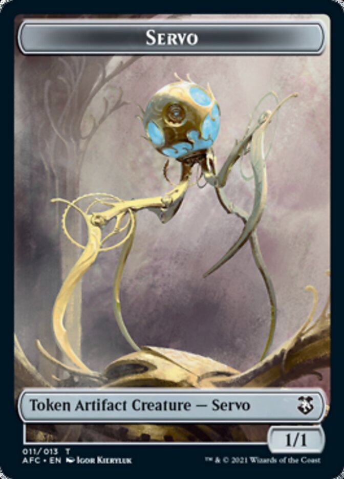 Servo // Zombie Double-sided Token [Dungeons & Dragons: Adventures in the Forgotten Realms Commander Tokens] | Webway Games