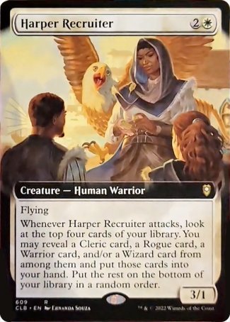 Harper Recruiter (Extended Art) [Commander Legends: Battle for Baldur's Gate] | Webway Games