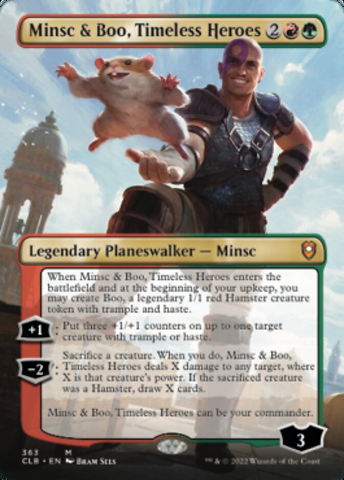 Minsc & Boo, Timeless Heroes (Borderless) [Commander Legends: Battle for Baldur's Gate] | Webway Games