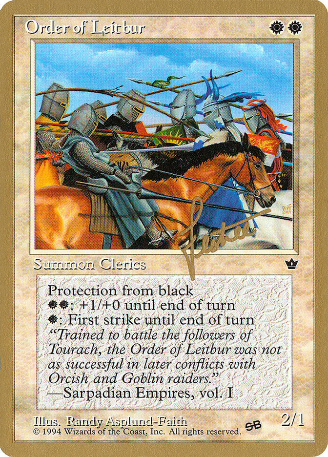 Order of Leitbur (Group) (Bertrand Lestree) (SB) [Pro Tour Collector Set] | Webway Games