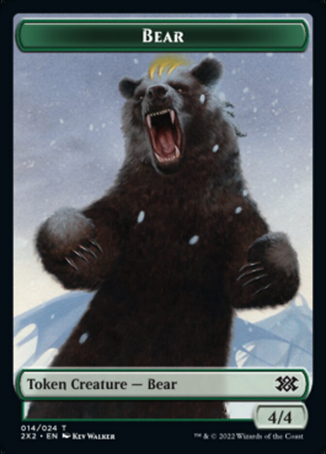 Bear // Monk Double-sided Token [Double Masters 2022 Tokens] | Webway Games