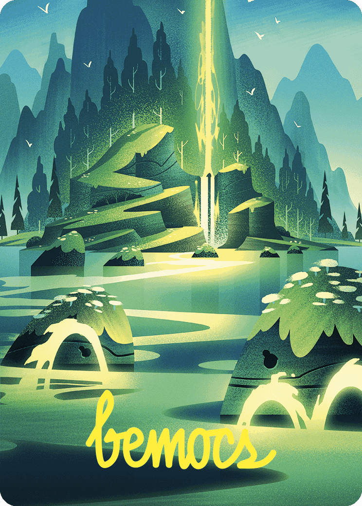Leyline of Abundance Art Card (Gold-Stamped Signature) [Wilds of Eldraine Art Series] | Webway Games