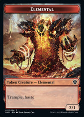 Saproling // Elemental Double-sided Token [Dominaria United Tokens] | Webway Games