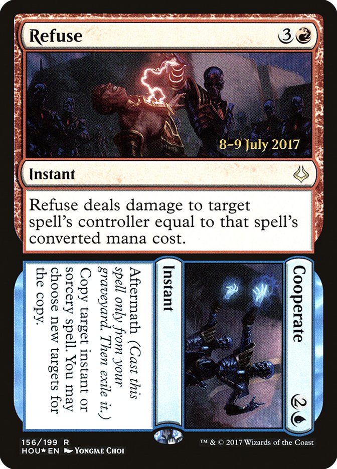 Refuse // Cooperate  (Prerelease) [Hour of Devastation Prerelease Promos] | Webway Games