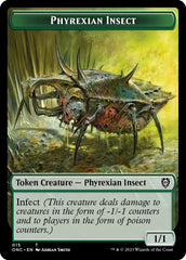 Phyrexian Wurm // Phyrexian Insect Double-Sided Token [Phyrexia: All Will Be One Commander Tokens] | Webway Games