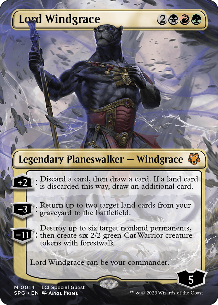 Lord Windgrace (Borderless) [The Lost Caverns of Ixalan Special Guests] | Webway Games