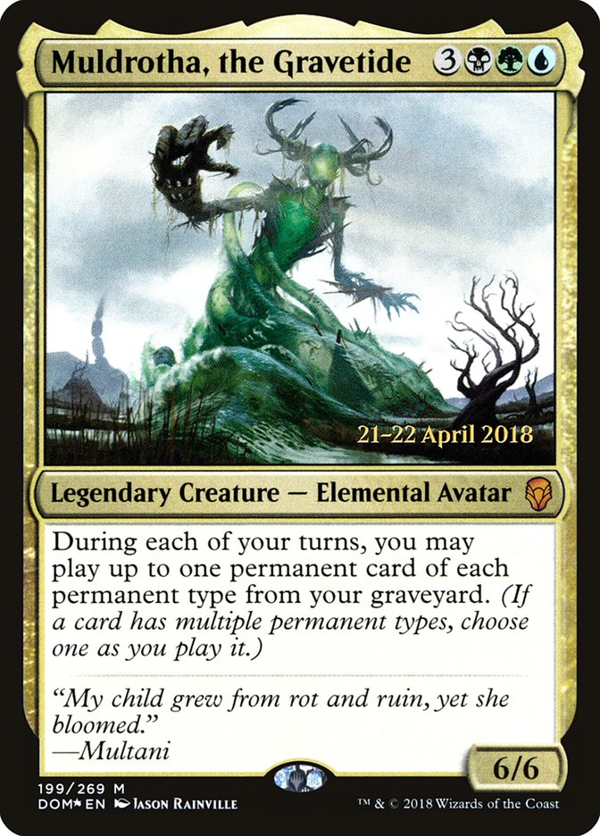 Muldrotha, the Gravetide  (Prerelease) [Dominaria Prerelease Promos] | Webway Games