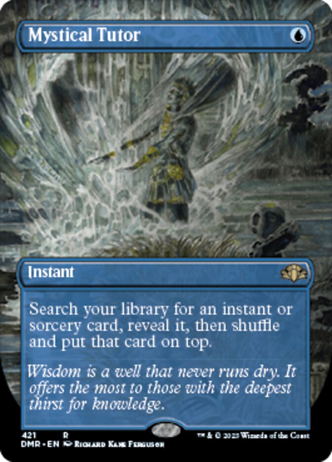 Mystical Tutor (Borderless Alternate Art) [Dominaria Remastered] | Webway Games