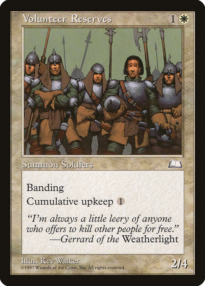 Volunteer Reserves [Weatherlight] | Webway Games