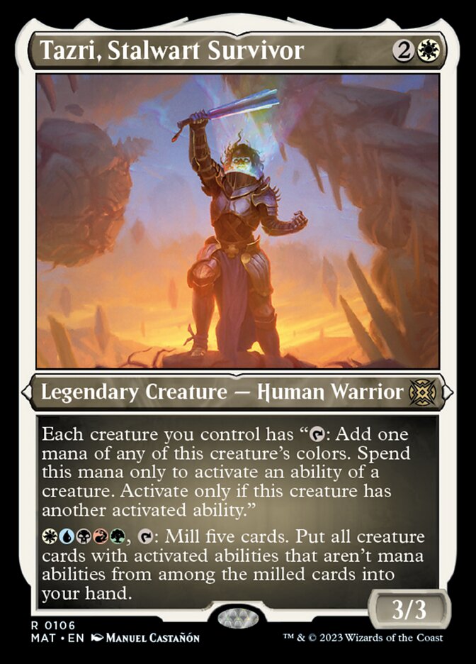 Tazri, Stalwart Survivor (Foil Etched) [March of the Machine: The Aftermath] | Webway Games