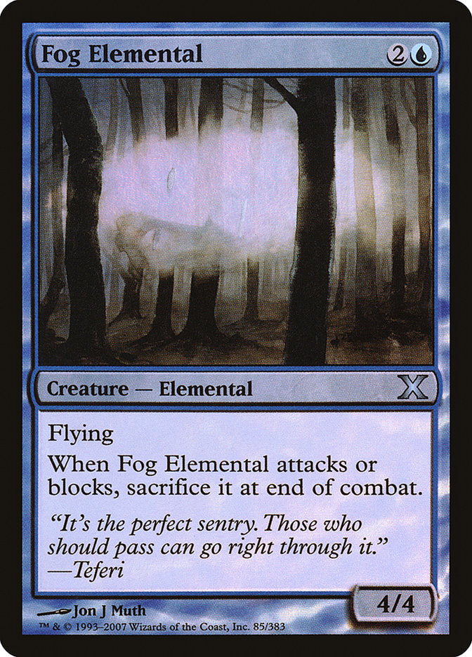 Fog Elemental (Premium Foil) [Tenth Edition] | Webway Games