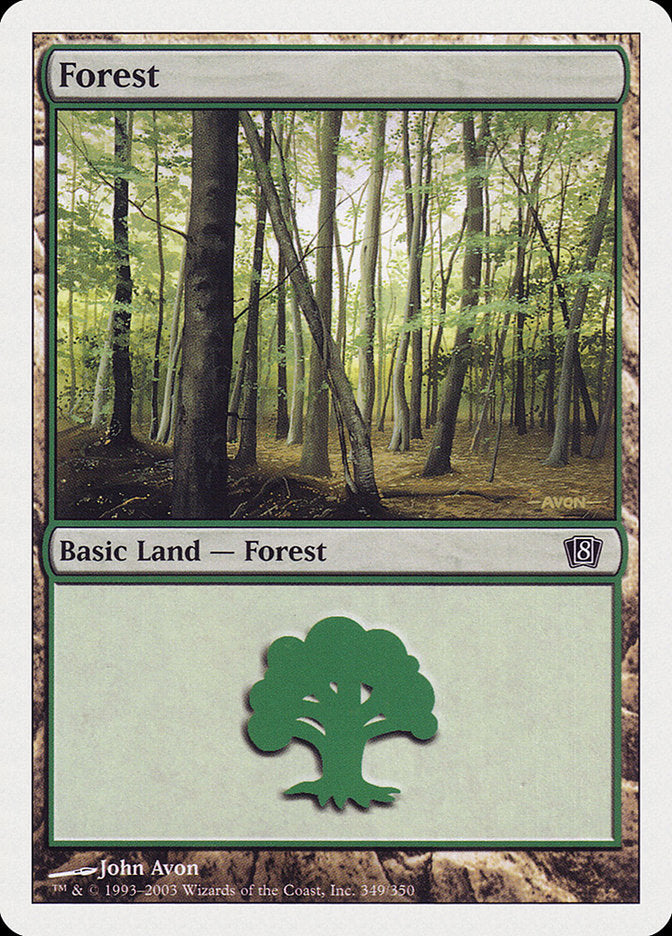 Forest (#349) [Eighth Edition] | Webway Games