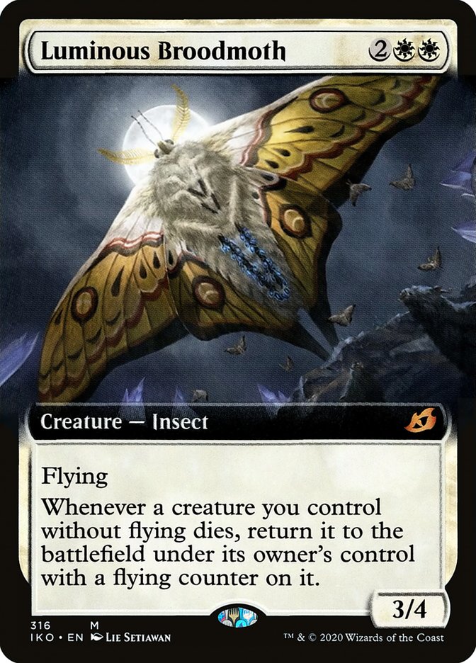 Luminous Broodmoth (Extended Art) (316) [Ikoria: Lair of Behemoths] | Webway Games