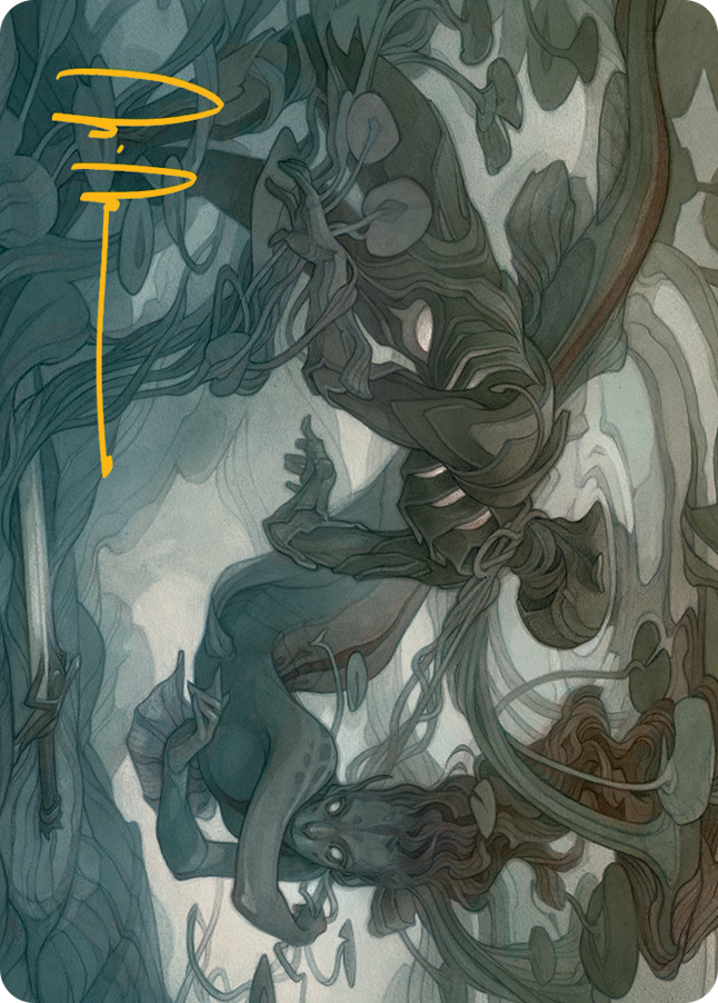 Emry, Lurker of the Loch Art Card (Gold-Stamped Signature) [March of the Machine Art Series] | Webway Games
