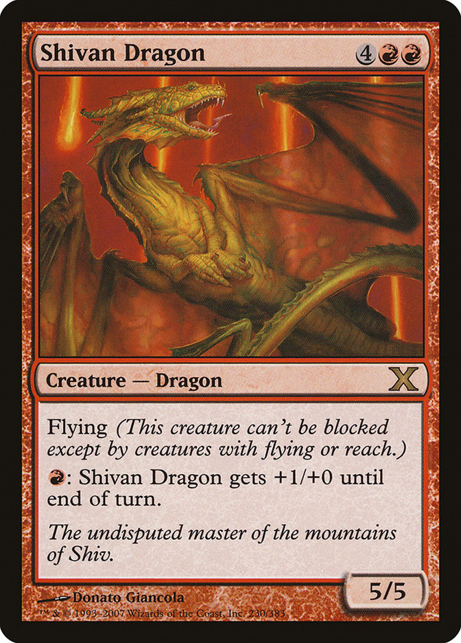 Shivan Dragon [Tenth Edition] | Webway Games