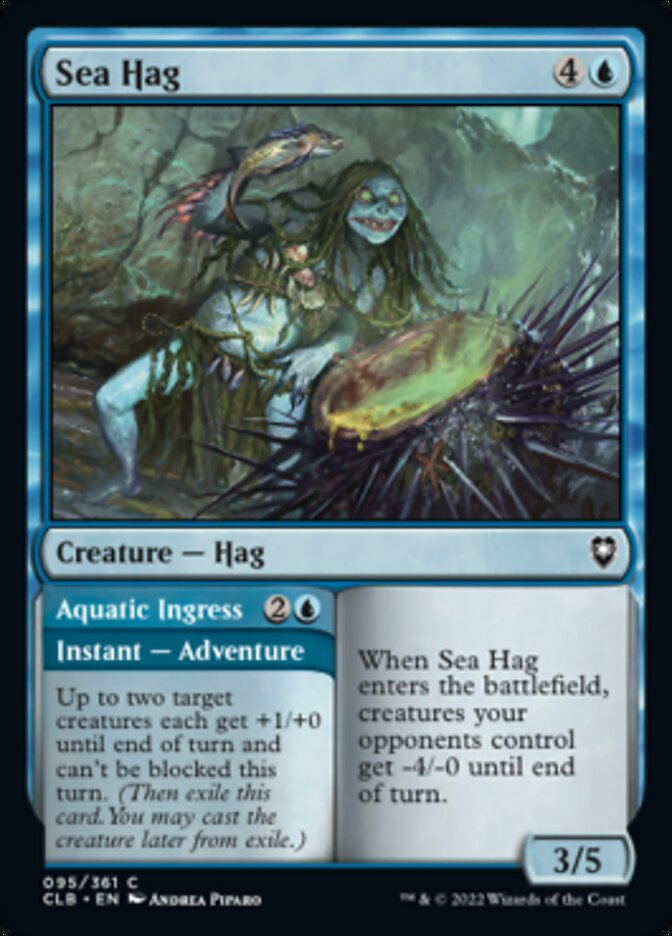 Sea Hag // Aquatic Ingress [Commander Legends: Battle for Baldur's Gate] | Webway Games