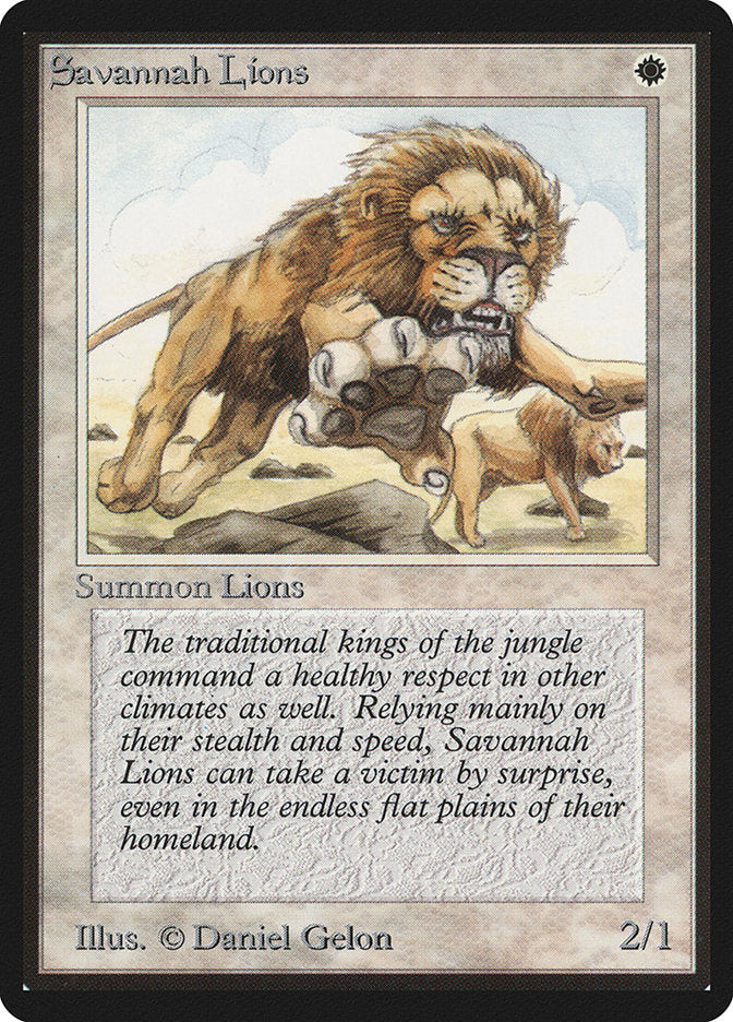 Savannah Lions [Limited Edition Beta] | Webway Games