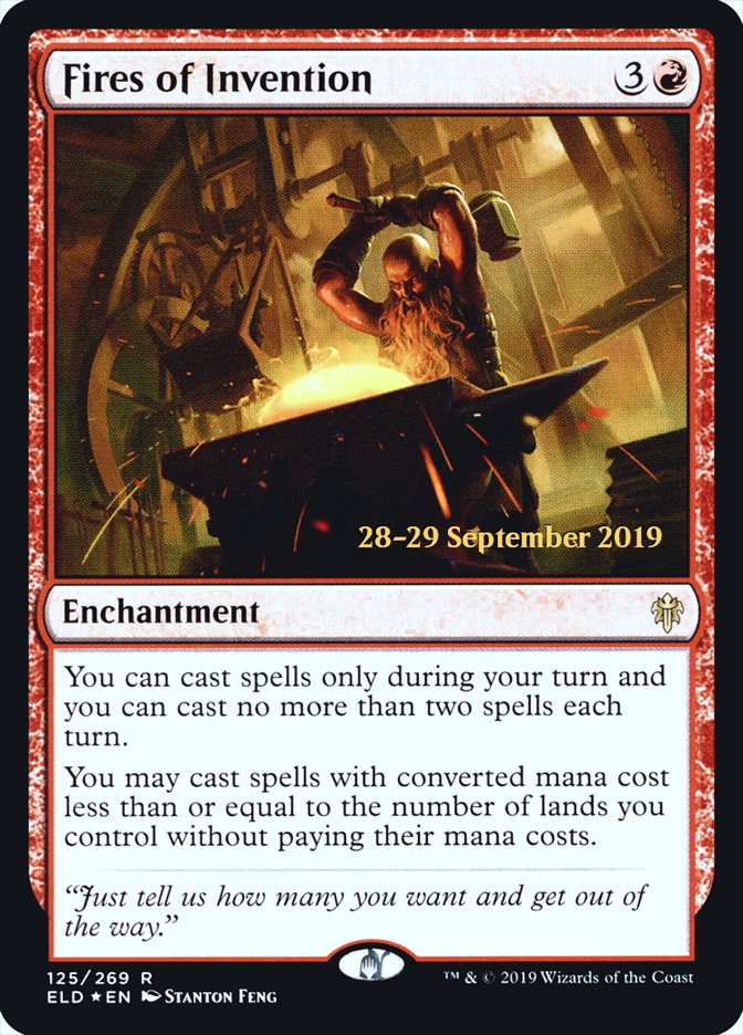 Fires of Invention  [Throne of Eldraine Prerelease Promos] | Webway Games