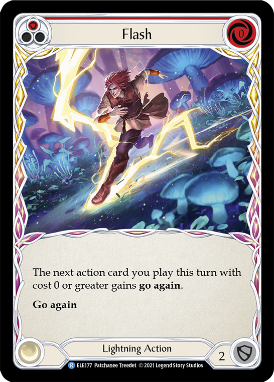 Flash (Red) [ELE177] (Tales of Aria)  1st Edition Normal | Webway Games
