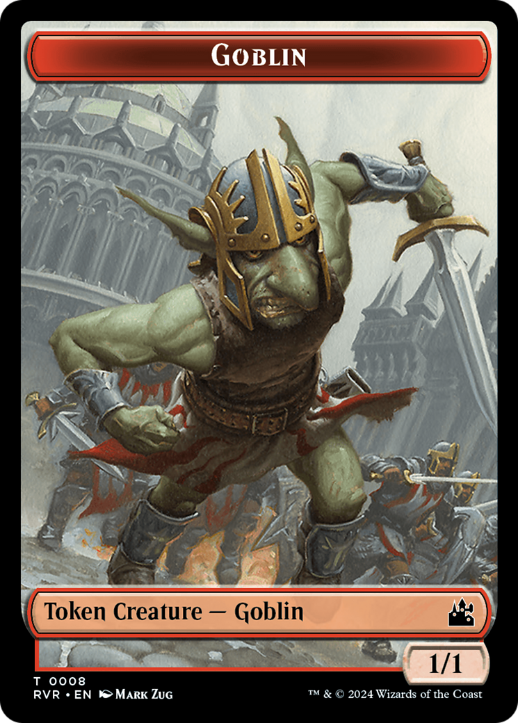 Goblin (0008) // Angel (0003) Double-Sided Token [Ravnica Remastered Tokens] | Webway Games