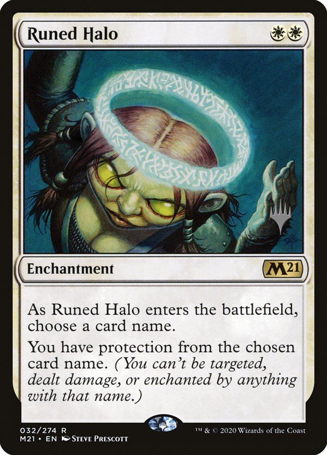 Runed Halo (Promo Pack) [Core Set 2021 Promos] | Webway Games