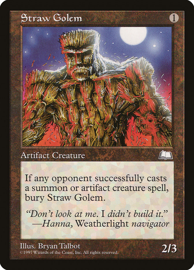 Straw Golem [Weatherlight] | Webway Games
