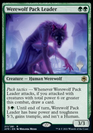 Werewolf Pack Leader (Promo Pack) [Dungeons & Dragons: Adventures in the Forgotten Realms Promos] | Webway Games