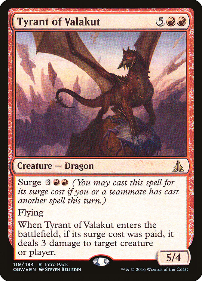Tyrant of Valakut (Intro Pack) [Oath of the Gatewatch Promos] | Webway Games