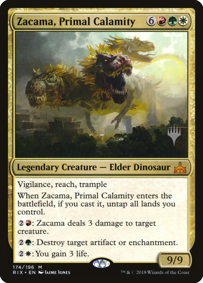 Zacama, Primal Calamity (Promo Pack) [Rivals of Ixalan Promos] | Webway Games