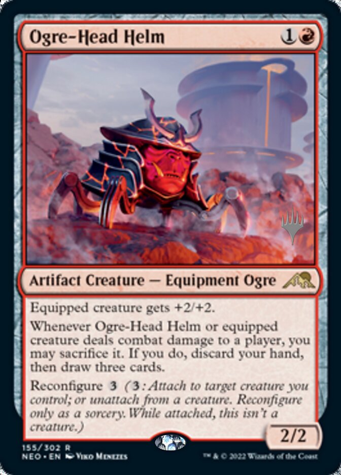 Ogre-Head Helm (Promo Pack) [Kamigawa: Neon Dynasty Promos] | Webway Games